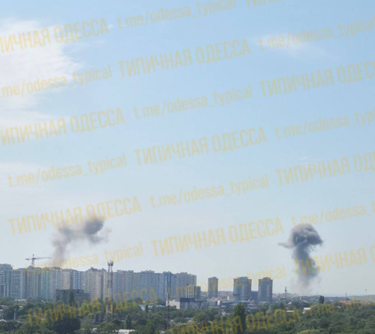 Прилеты по Одессе