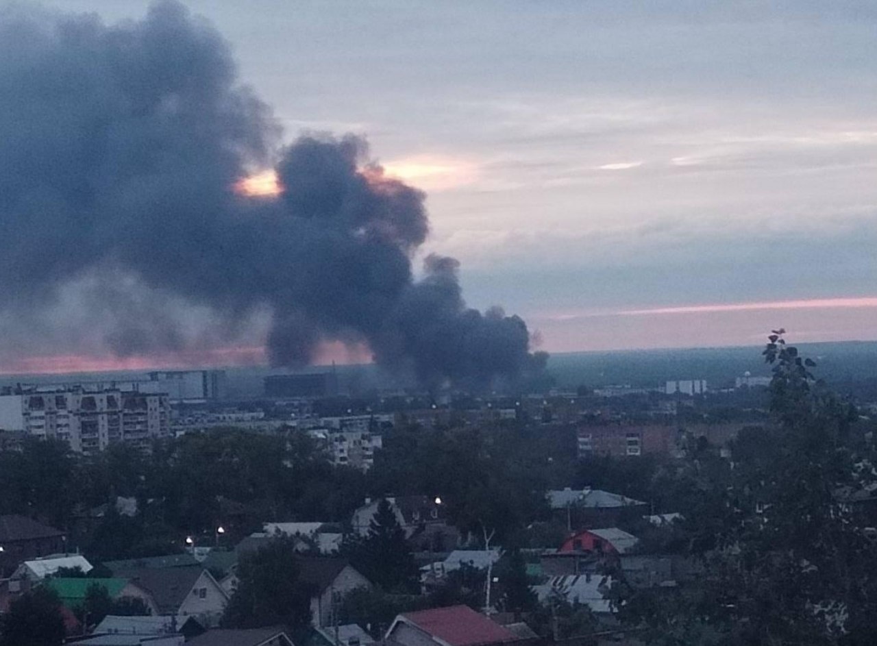 Самара под ракетной атакой Предположительно попадание