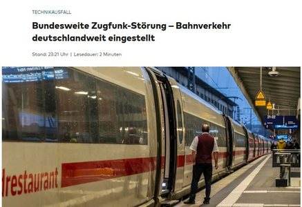 Железнодорожное сообщение по всей Германии оказалось