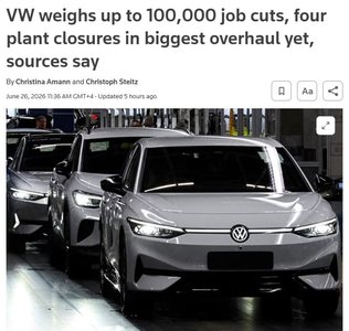 Volkswagen может сократить до 100 тысяч