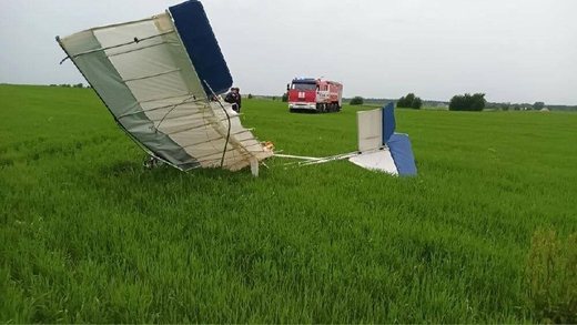 Пилот погиб при крушении сверхлёгкого самолёта